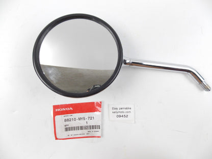 NOS OEM HONDA 2000-2002 CB500 2002 CB600 CHROME REAR VIEW MIRROR 88210-MY5-721 - MotoRaider