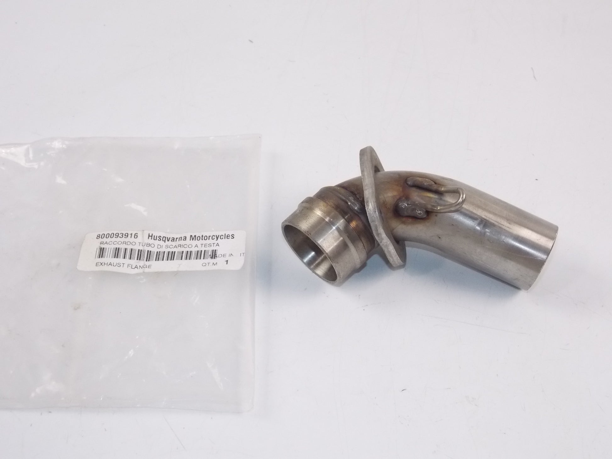 NOS OEM HUSQVARNA EXHAUST PIPE FLANGE CONNECTOR 800093916 - MotoRaider