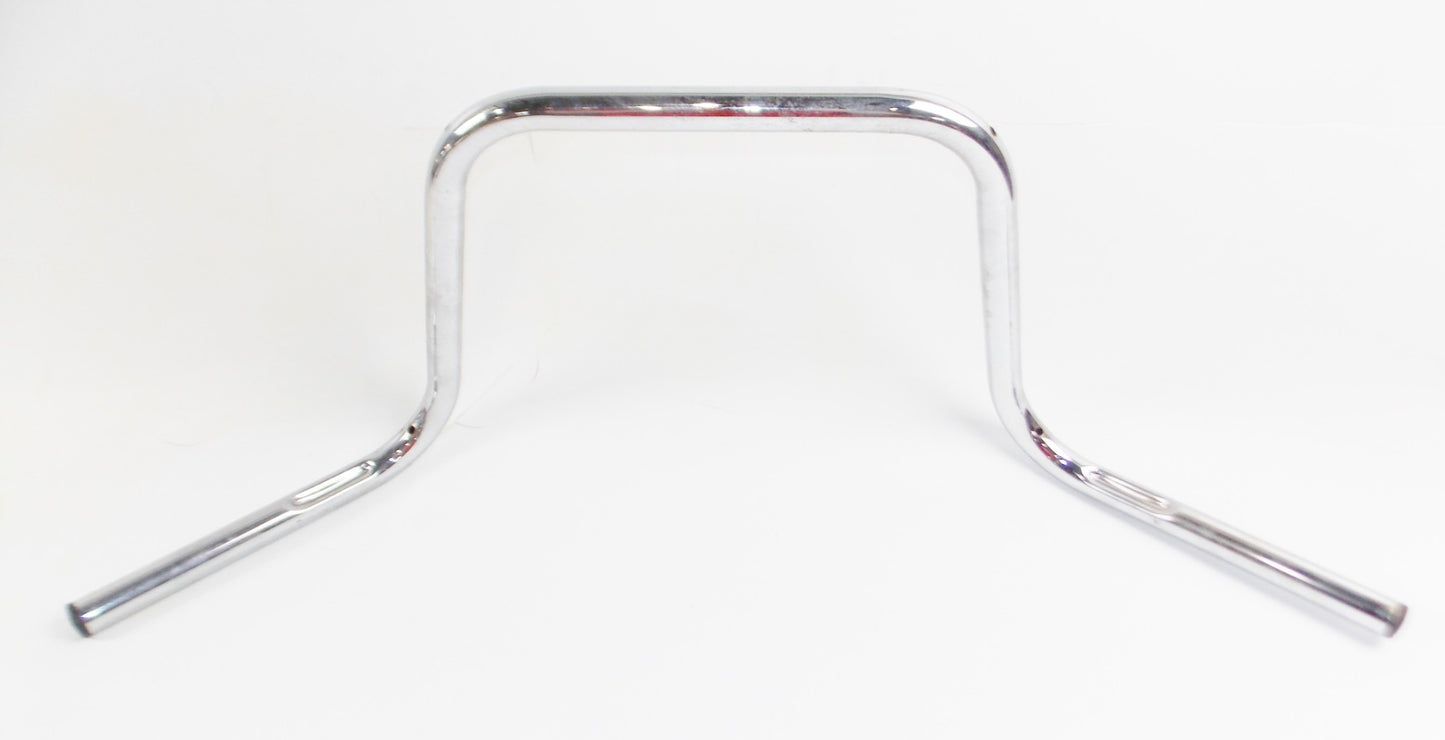 TOMMASELLI CHROME STEEL HANDLEBAR W=34.5" D=7/8" 22mm LAVERDA CAGIVA MORINI - MotoRaider