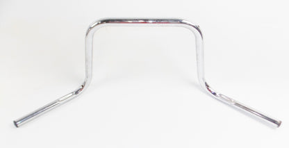 TOMMASELLI CHROME STEEL HANDLEBAR W=34.5" D=7/8" 22mm LAVERDA CAGIVA MORINI - MotoRaider