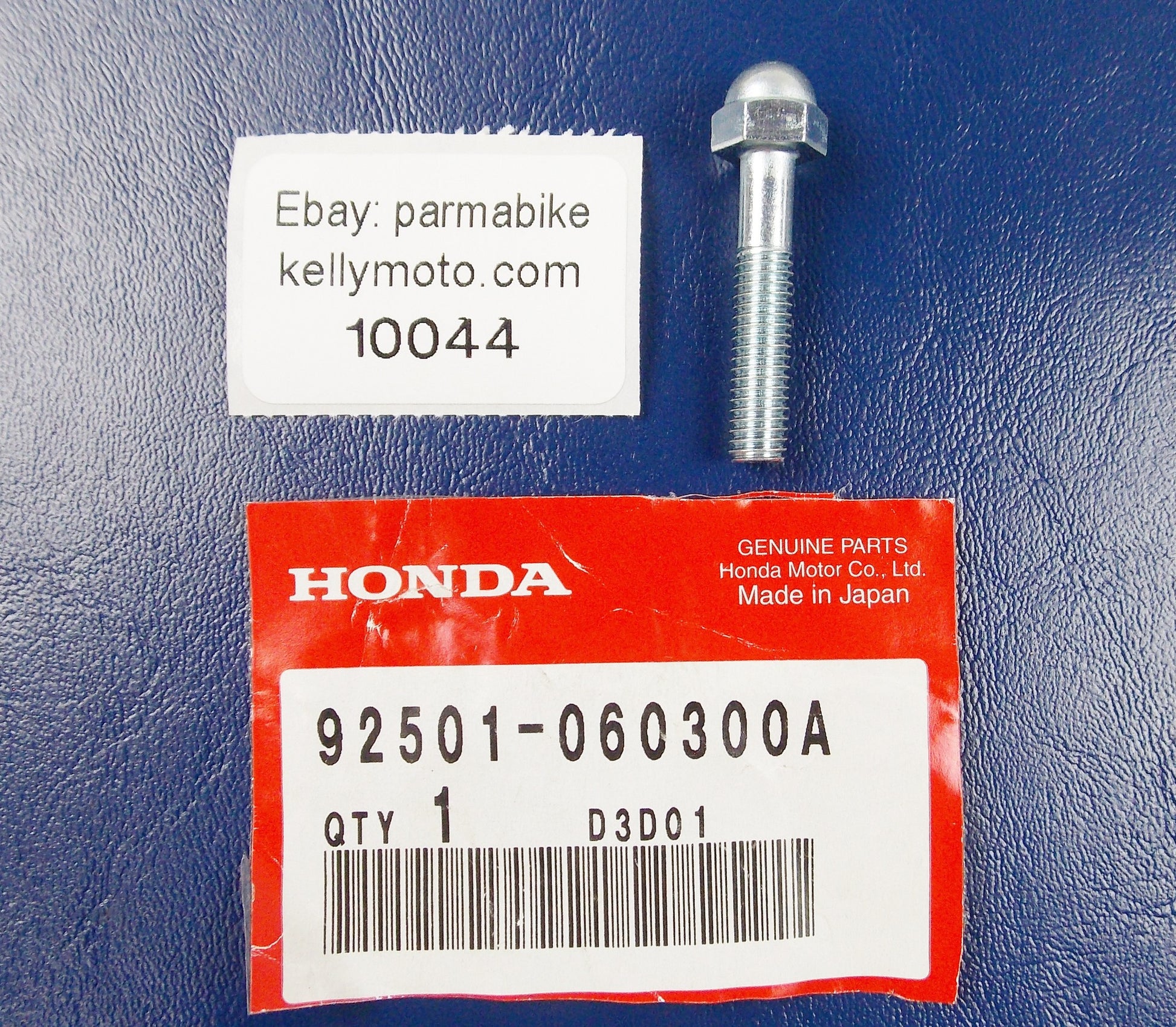 NOS OEM 2002-2003 HONDA CBR900RR BOLT CAP 6x30 92501-060300A - MotoRaider