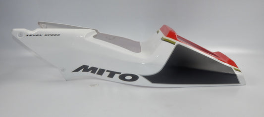 1990's CAGIVA MITO 125 7 SPEED REAR FENDER SEAT COWLING FAIRING WHITE VINTAGE IT - MotoRaider