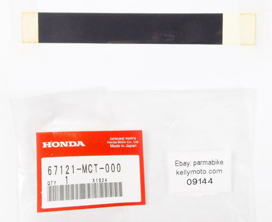 NOS OEM 2002-2005 HONDA FSC600 SILVER WING GARNISH A TAPE  67121-MCT-000 - MotoRaider