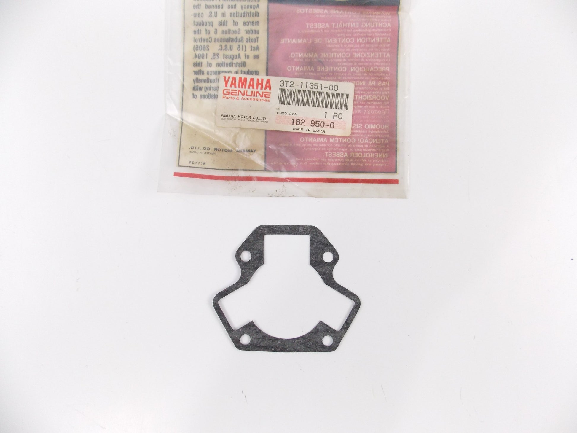 OEM YAMAHA 1986 DTMX50 1989 DTR50 1987 MINI-MOTO 50 CYLINDER GASKET 3T2-11351-00 - MotoRaider