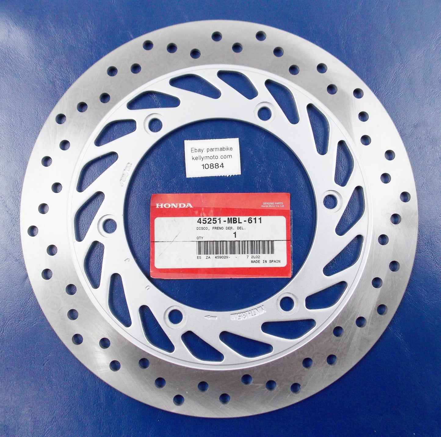 OEM HONDA 1998-1999 NT650 FRONT RIGHT BRAKE DISC ROTOR 45251-MBL-611 45251MBL611 - MotoRaider