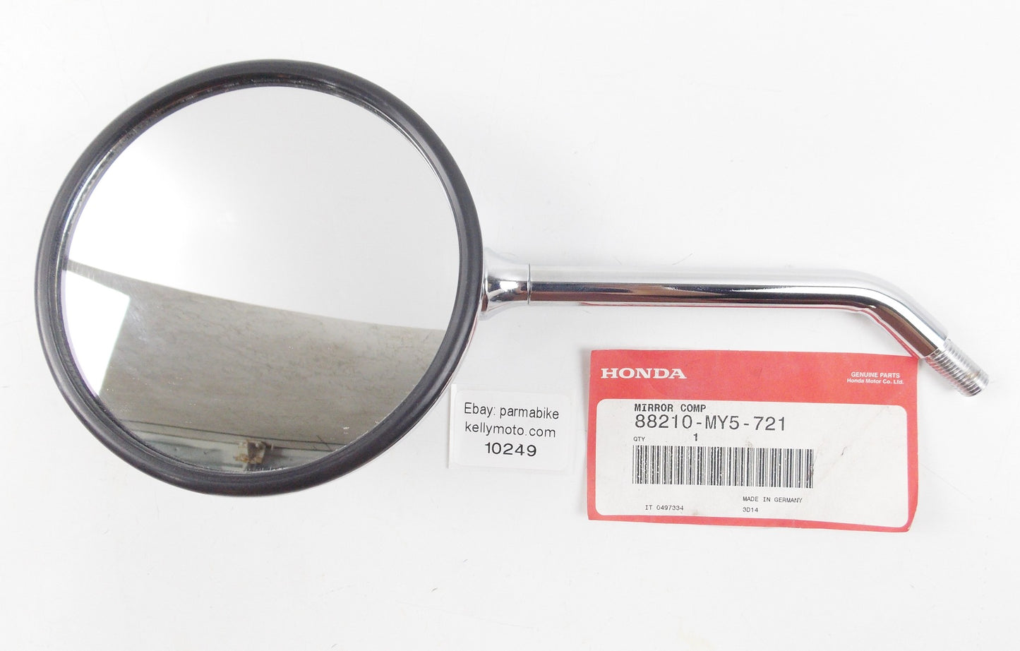 OEM HONDA 2002 CB600 2000-2002 CB500 CHROME LEFT REAR VIEW MIRROR 88210-MY5-721 - MotoRaider