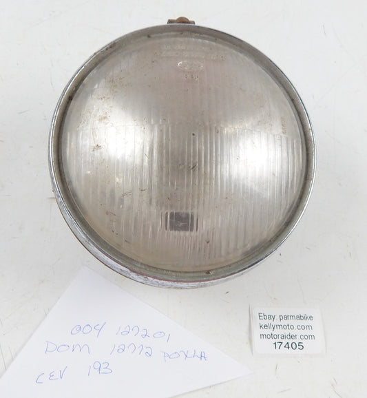 VINTAGE CEV 193 HEADLIGHT 004 127201 DGM 12272 PCXLA CH1752001 GILERA MORINI DKW - MotoRaider