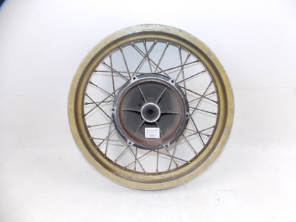 1970's HUSQVARNA REAR WHEEL 17" GOLD RIM HUB SPOKES VINTAGE MOTOCROSS - MotoRaider