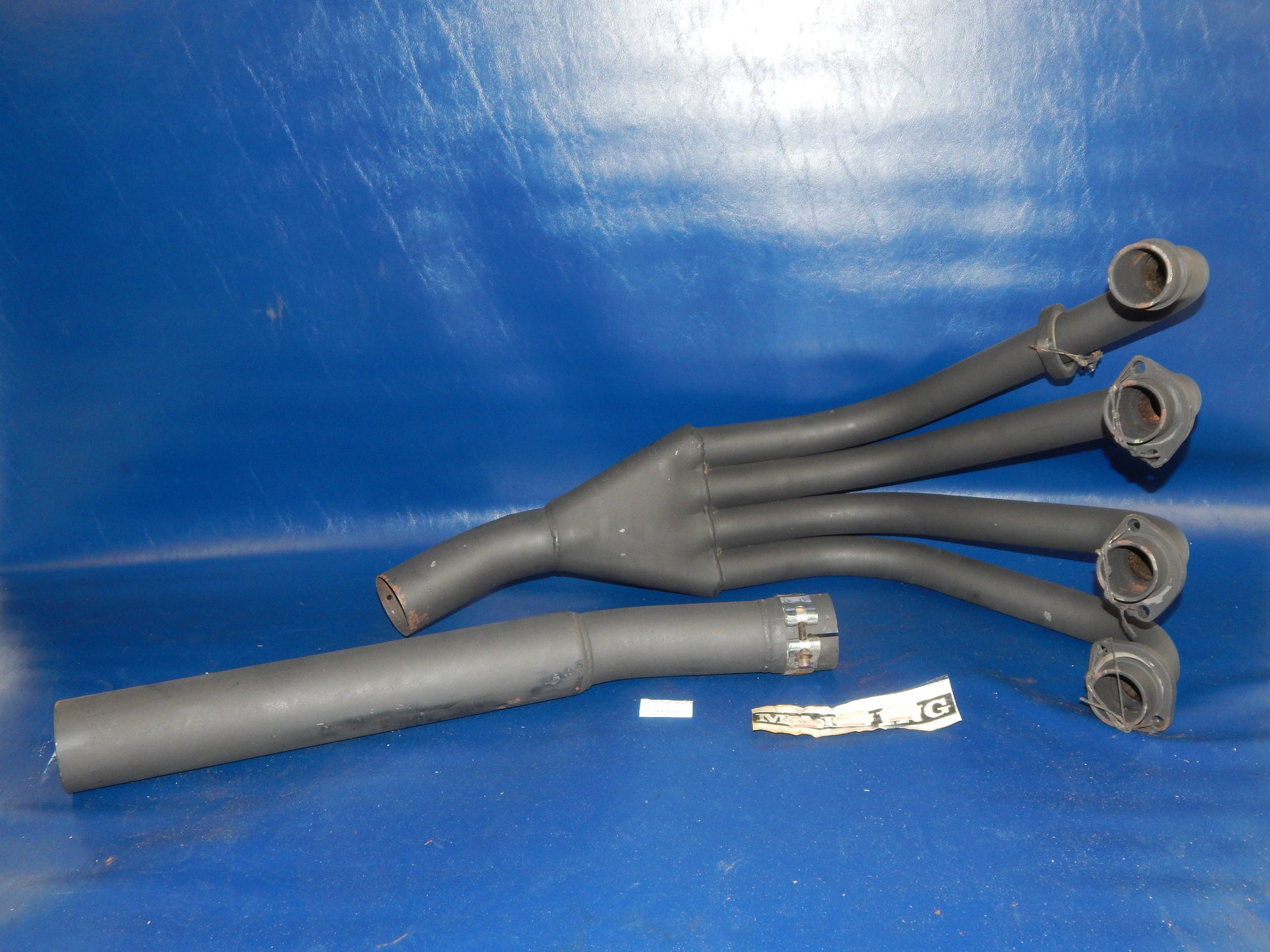 SUZUKI GSX-1100-ES MARVING 4 in 1 BLACK HEADER PIPE EXHAUST MUFFLER S-55-N - MotoRaider