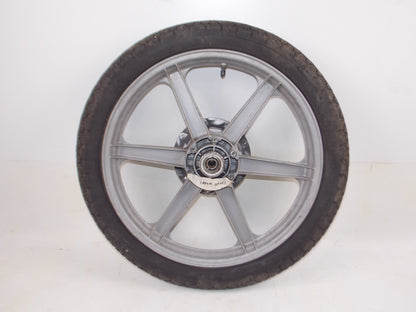 18" FRONT WHEEL 1979-82 ZUNDAPP KS 125 175 GRIMECA 6 SPOKE 1.85 RIM TIRE VINTAGE - MotoRaider