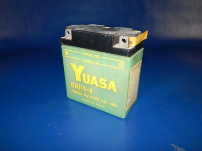 YUASA MOTORCYCLES BATTERY 6N11A-4 SNOWMOBILE QUAD MOPED ATV VINTAGE - MotoRaider