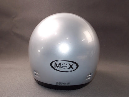 MAX CLEAR SHIELD VISOR SILVER MOTORCYCLE HELMET MODEL MAX-603 SIZE S 55-56 - MotoRaider