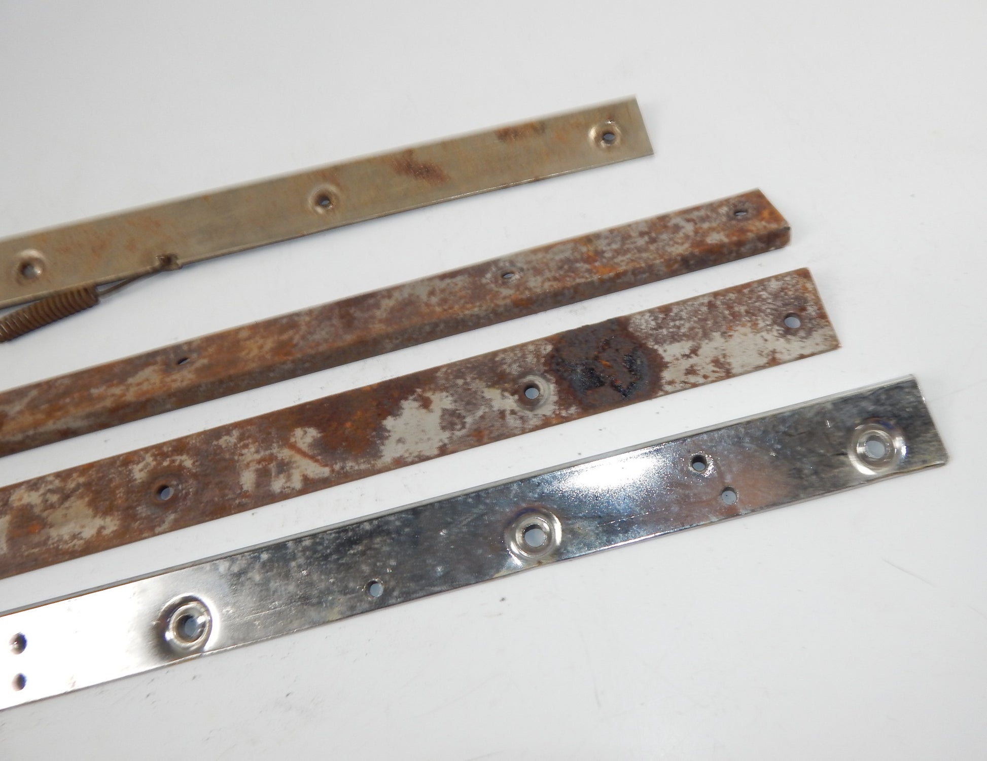 1950-60's PORSCHE 356 MIX SEAT RAILS GUIDES SADDLE PLATES VINTAGE - MotoRaider