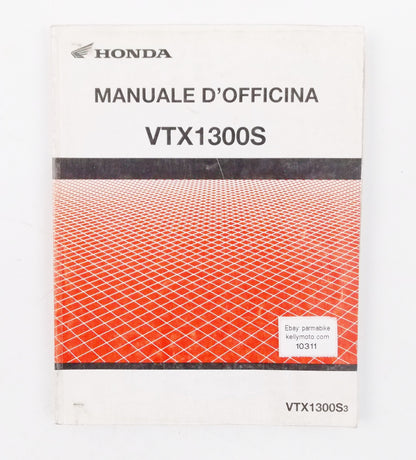 HONDA VTX1300S3 WORKSHOP MANUAL REPAIR MECHANICAL SERVICE BOOK ITALIAN - MotoRaider