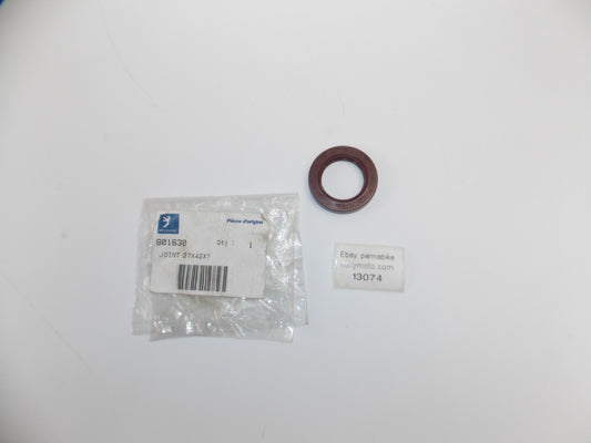 OEM PEUGEOT 2018 TWEET 125 / TWEET 50 A X CRANKCASE OIL SEAL 27X42X7 # 801630 - MotoRaider