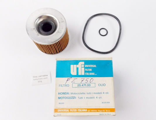 UFI HONDA OIL FILTER CARTRIDGE MOTO GUZZI HONDA 4-CYL MOTOR 25.471.00 - MotoRaider