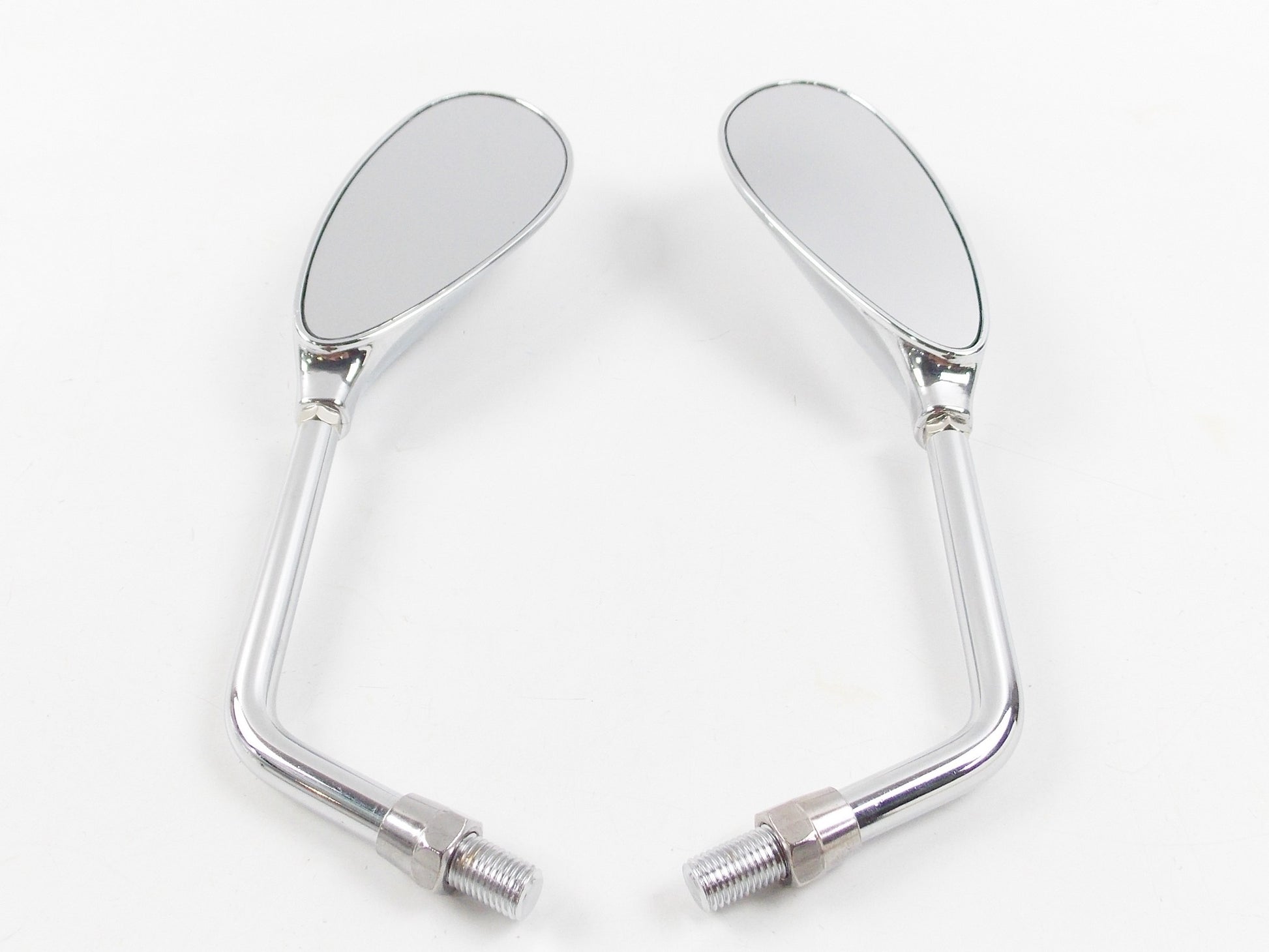 THE BEST AMAS ART-2326 CHROME LEFT RIGHT MIRROR SET MALAGUTI HONDA CAGIVA YAMAHA - MotoRaider