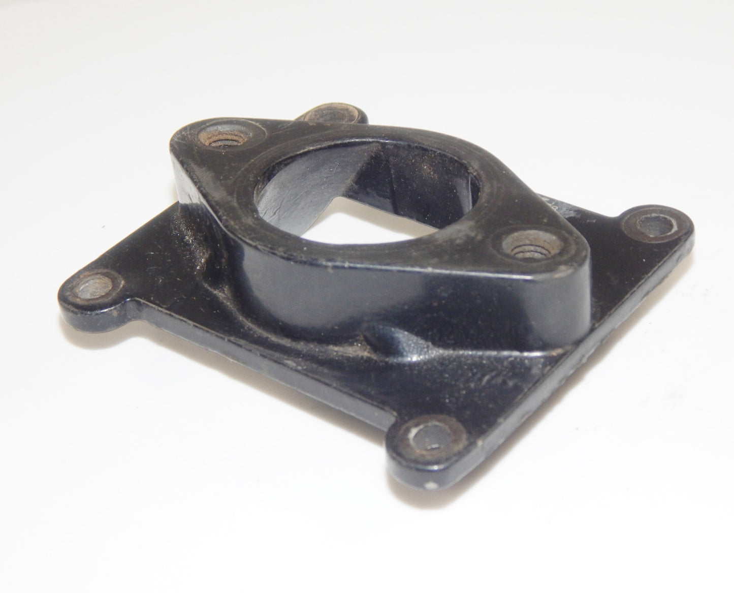 1980's HUSQVARNA CYLINDER REED VALVE CARBURETOR ALLOY PLATE FLANGE ADAPTER - MotoRaider