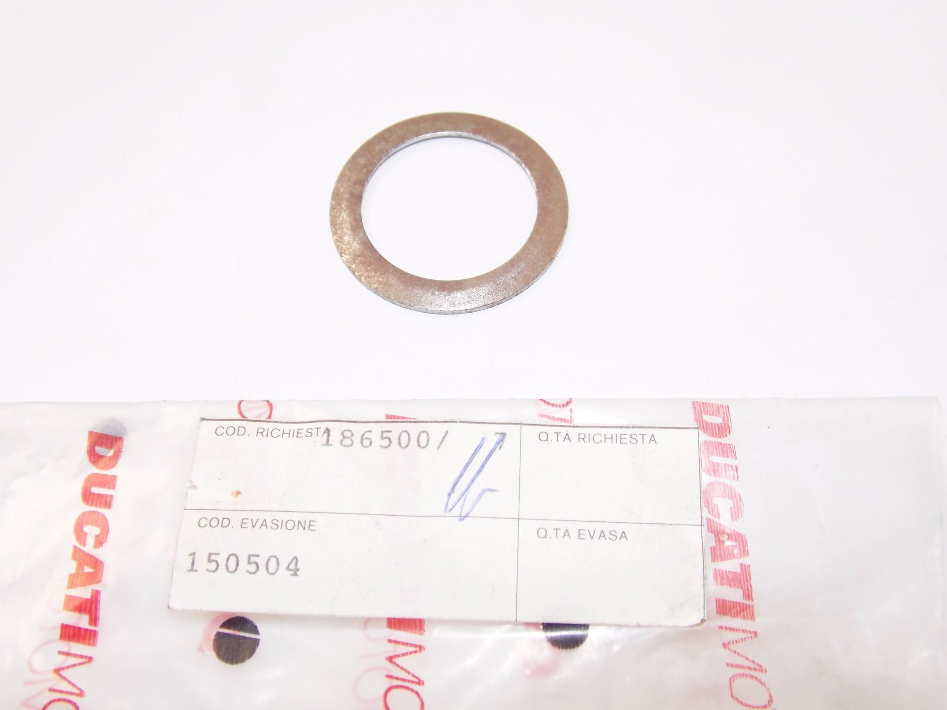 NOS OEM CAGIVA 1992 EXCALIBUR 350 | 501 MORINI WASHER 150504 - MotoRaider