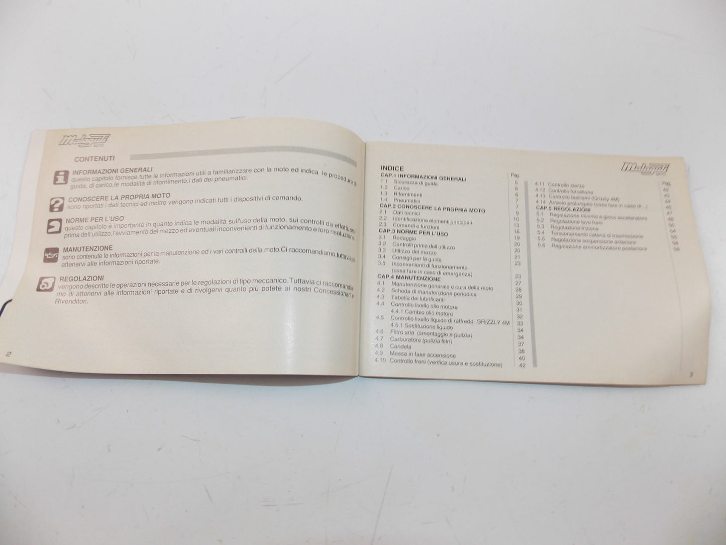 07/1990 OWNER'S MANUAL CATALOG GRIZZLEY MALAGUTI BOOK USE MAINTENANCE - MotoRaider