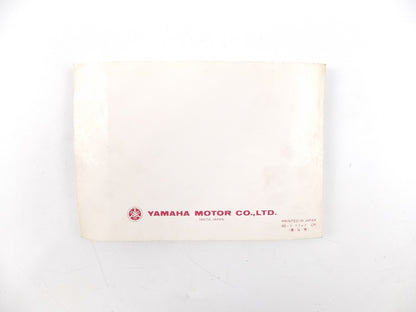 1980's YAMAHA XV1000 OWNER USER MANUAL BOOK 2AE-28199-80 ENGLISH ITALIAN GERMAN - MotoRaider