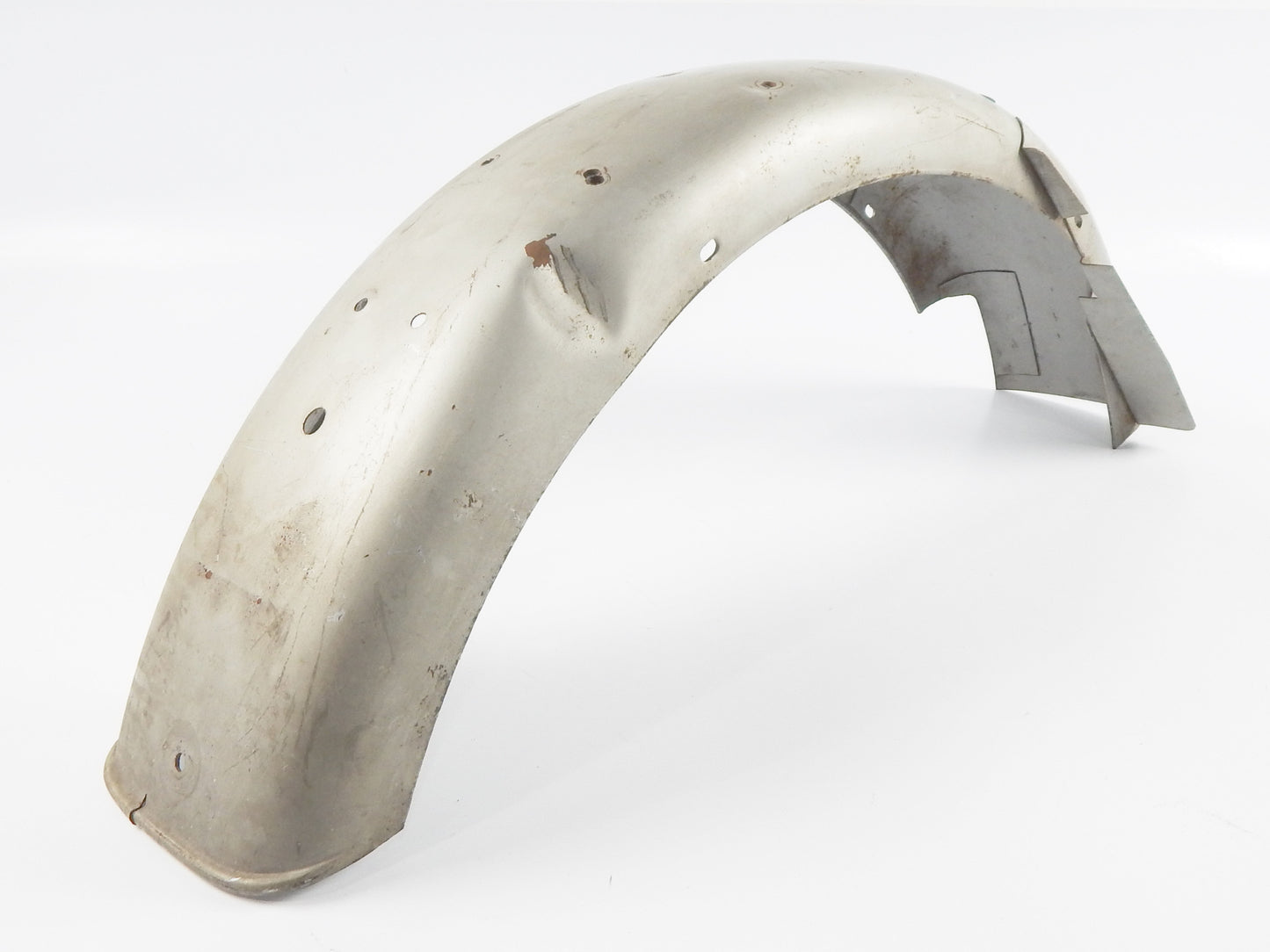 VINTAGE MOTORCYCLE STEEL MUD GUARD REAR FENDER L=40" W=9" DUCATI GILERA LAVERDA - MotoRaider