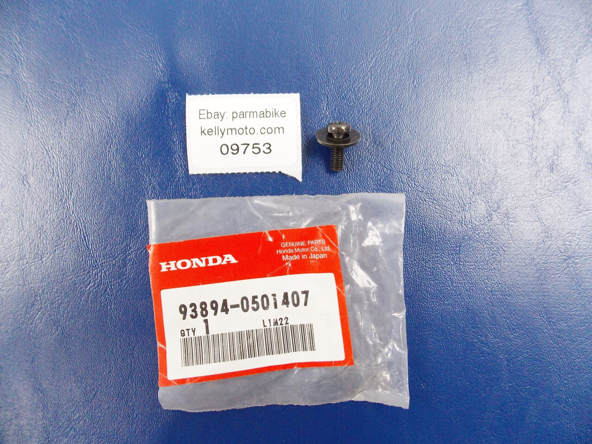 NOS OEM 2003-2010 HONDA FES 125/150 SCREW WASHER 5x14 93894-0501407 - MotoRaider