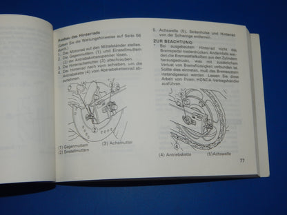 1989 HONDA CBR600-F USER OWNER MANUAL BOOK 00X37-MT6-8100 37MT6810 MULTI LANGUAG - MotoRaider