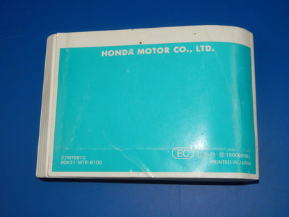 1989 HONDA CBR600-F USER OWNER MANUAL BOOK 00X37-MT6-8100 37MT6810 MULTI LANGUAG - MotoRaider