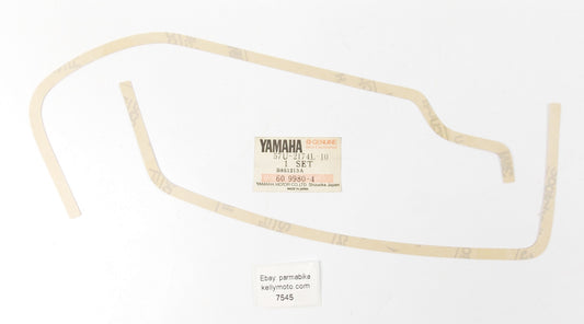 NOS OEM 1987 YAMAHA DT125 GRAPHIC SET 2 EMBLEM DECAL SIDE PANEL 57U-2174L-10 - MotoRaider