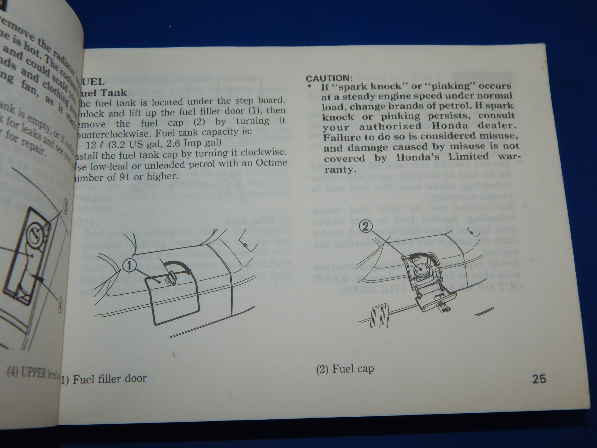 1989 HONDA CN250 USER OWNER MANUAL BOOK 00X36-KS4-6300 36KS4630 MULTI LANGUAGE - MotoRaider