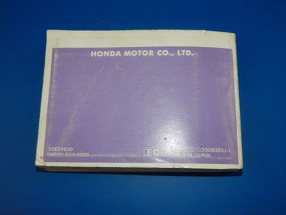 1989 HONDA CN250 USER OWNER MANUAL BOOK 00X36-KS4-6300 36KS4630 MULTI LANGUAGE - MotoRaider