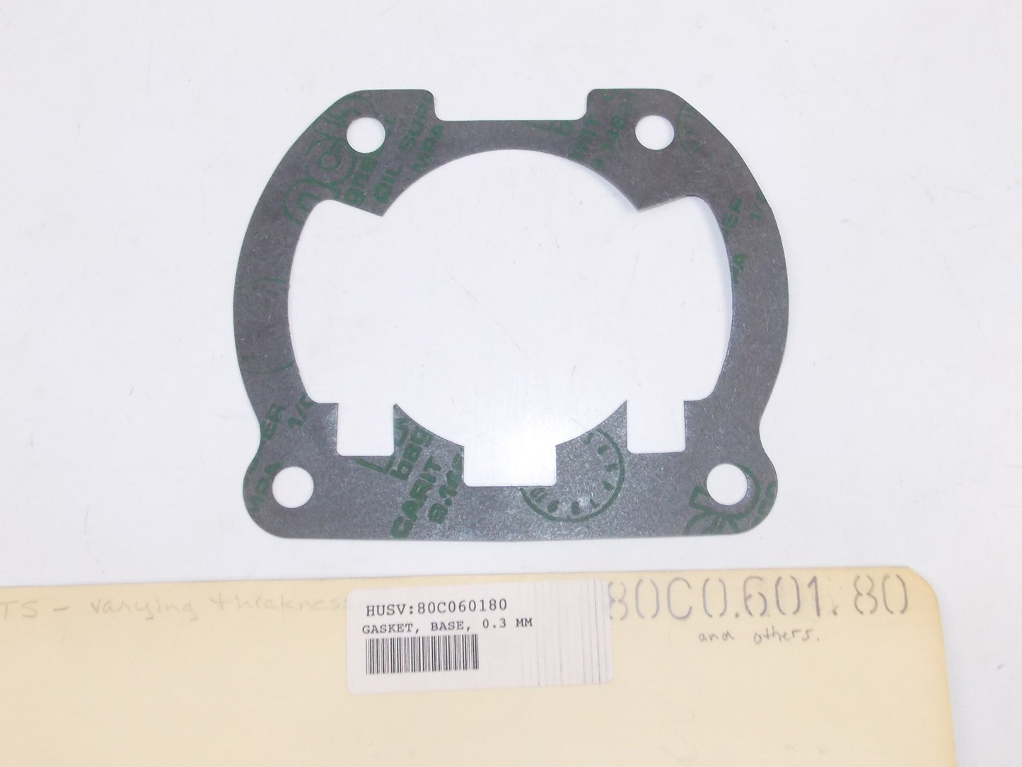 HUSQVARNA 1990 CR250 1989-90 WR240 MOTOR CYLINDER BASE GASKET 0.3mm 80C060180 - MotoRaider