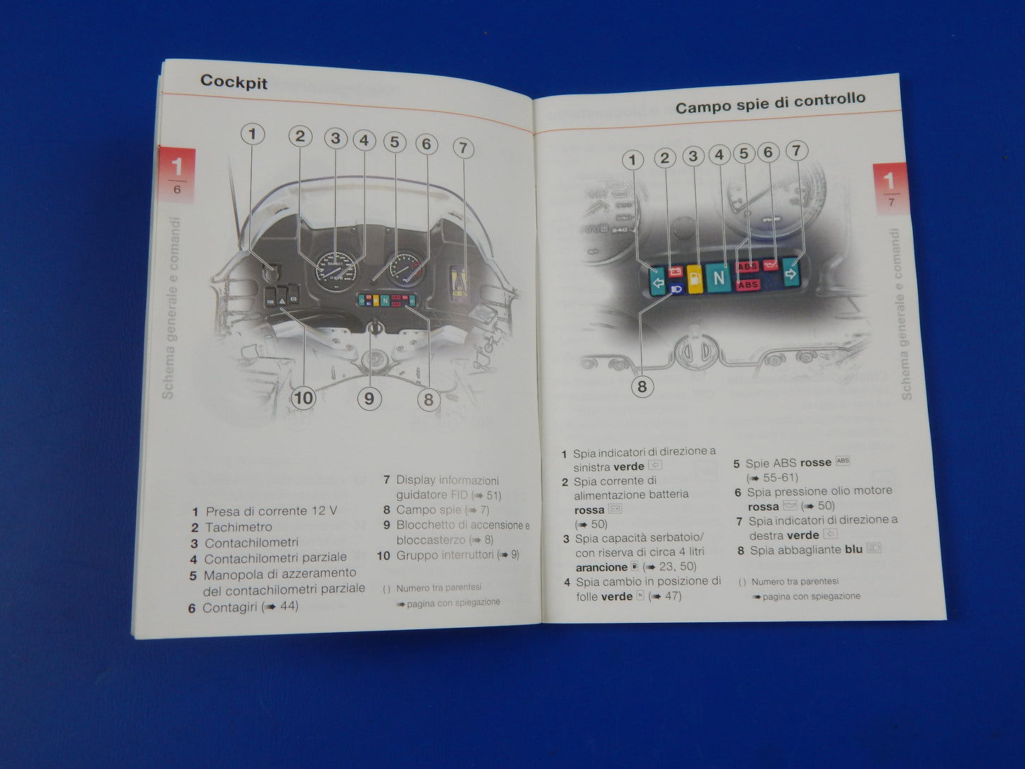 1997 BMW R-1100-RT OWNER USER MAINTENANCE MANUAL BOOK ITALIAN VINTAGE - MotoRaider