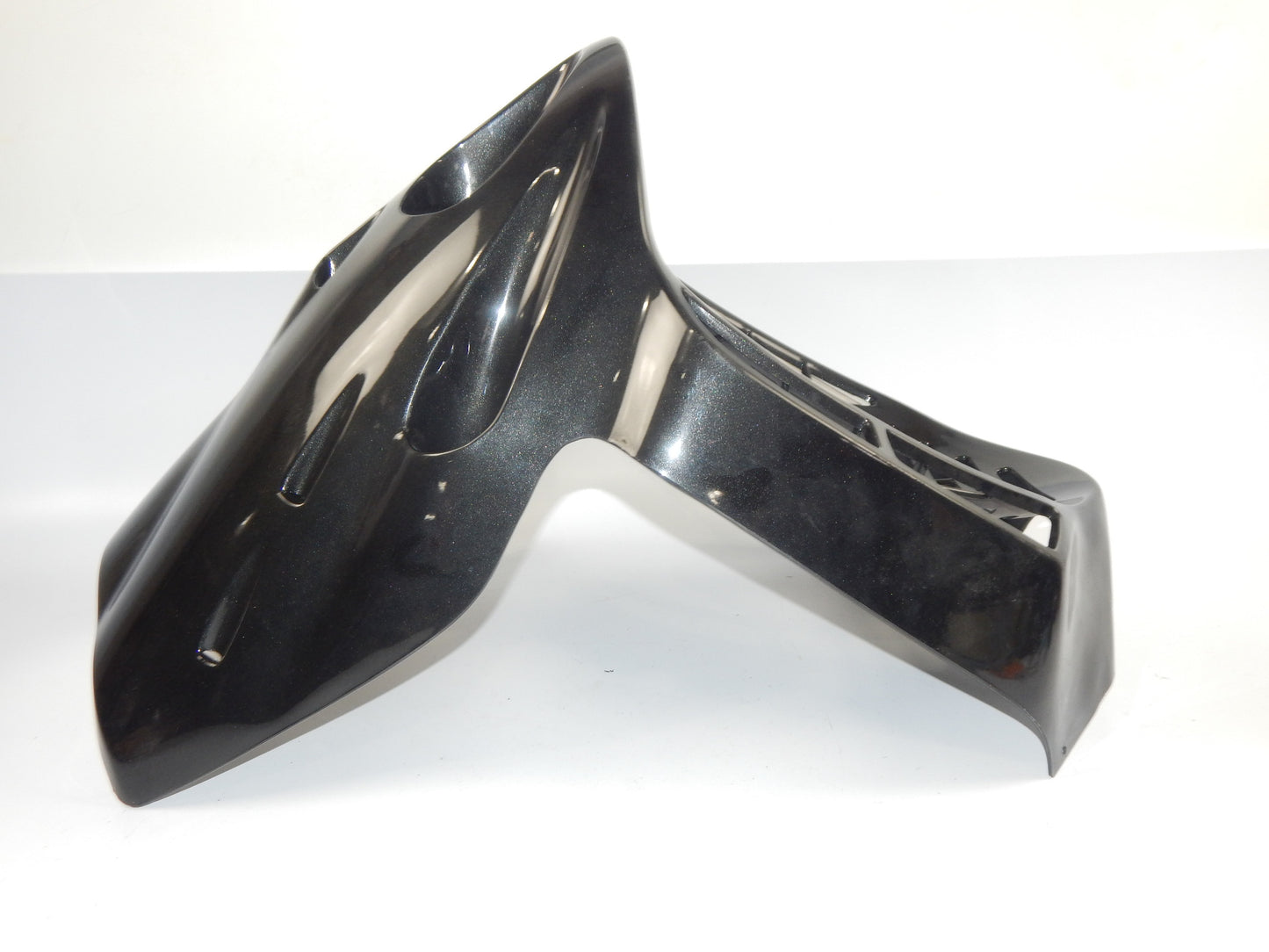 NOS 1990's MALAGUTI SCOOTER PHANTOM FRONT FAIRING COWL BLACK METALIC 066.049.83 - MotoRaider