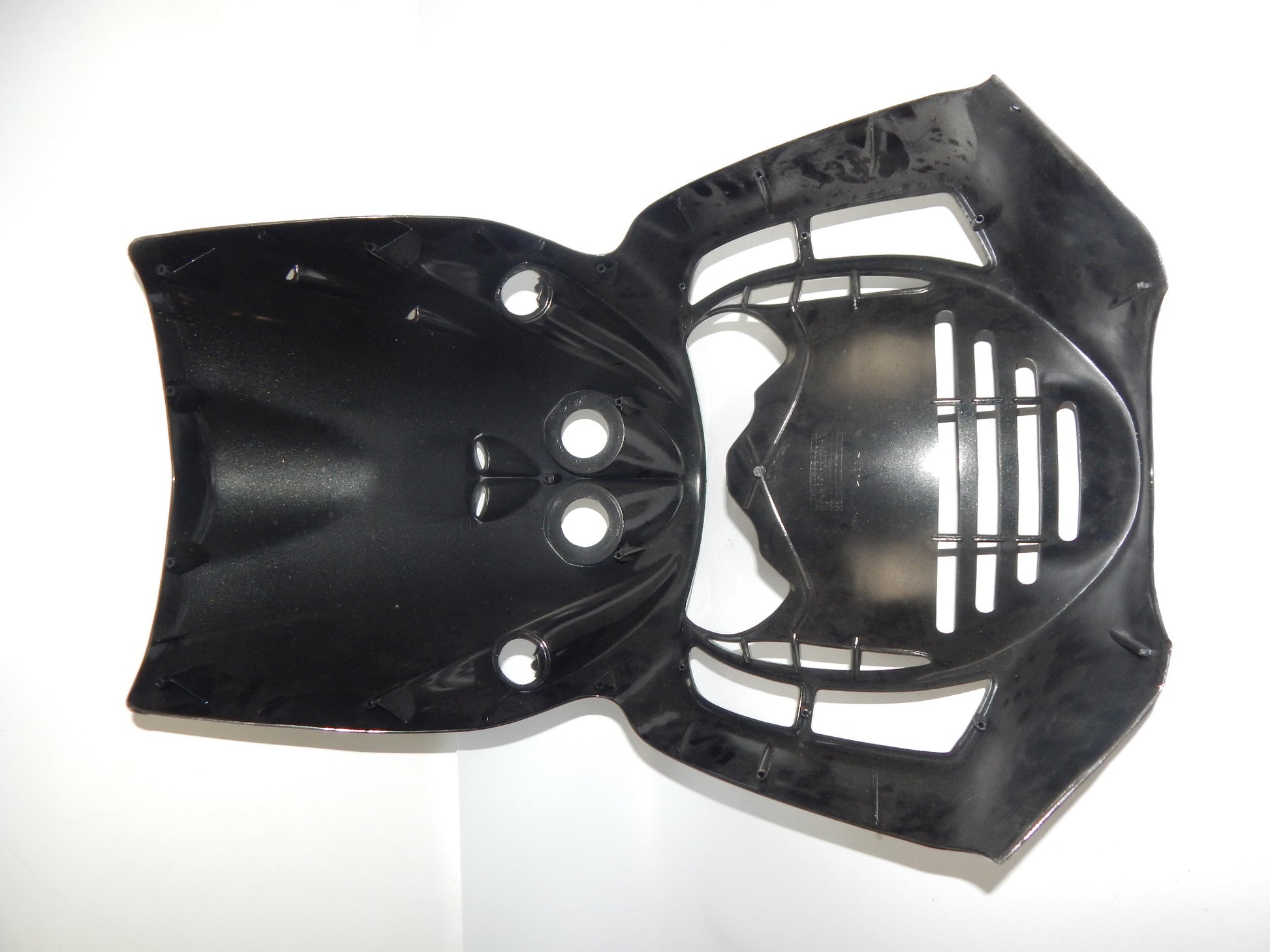 NOS 1990's MALAGUTI SCOOTER PHANTOM FRONT FAIRING COWL BLACK METALIC 066.049.83 - MotoRaider