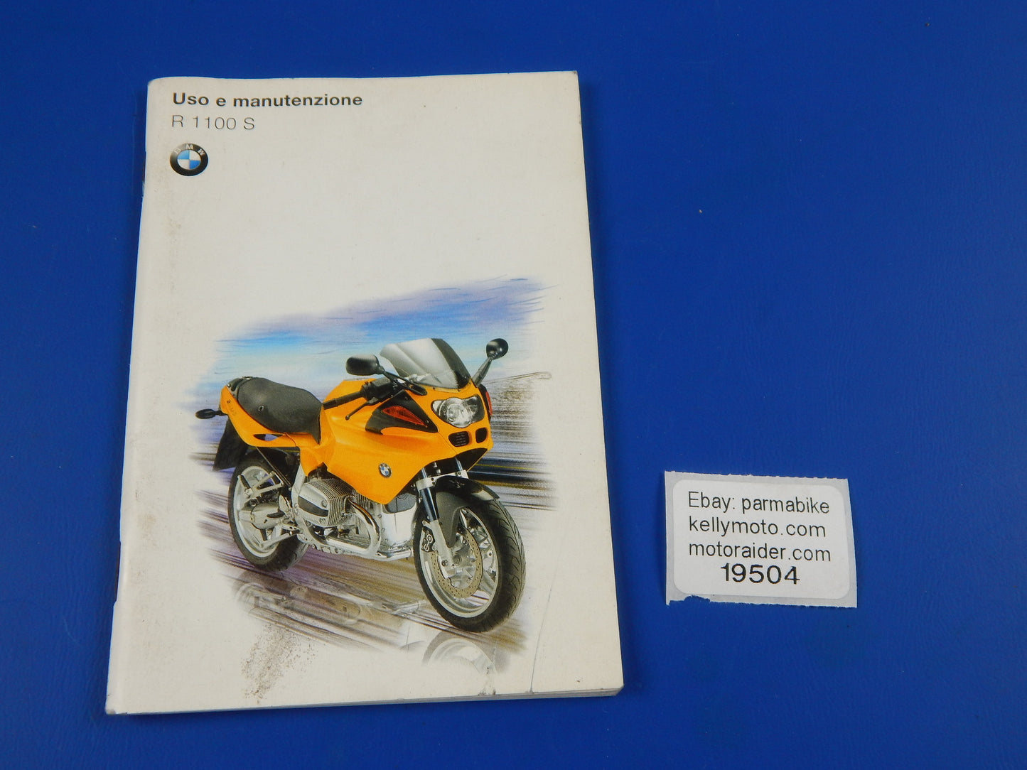 1998 BMW R-1100-S OWNER USER MAINTENANCE MANUAL BOOK ITALIAN VINTAGE - MotoRaider