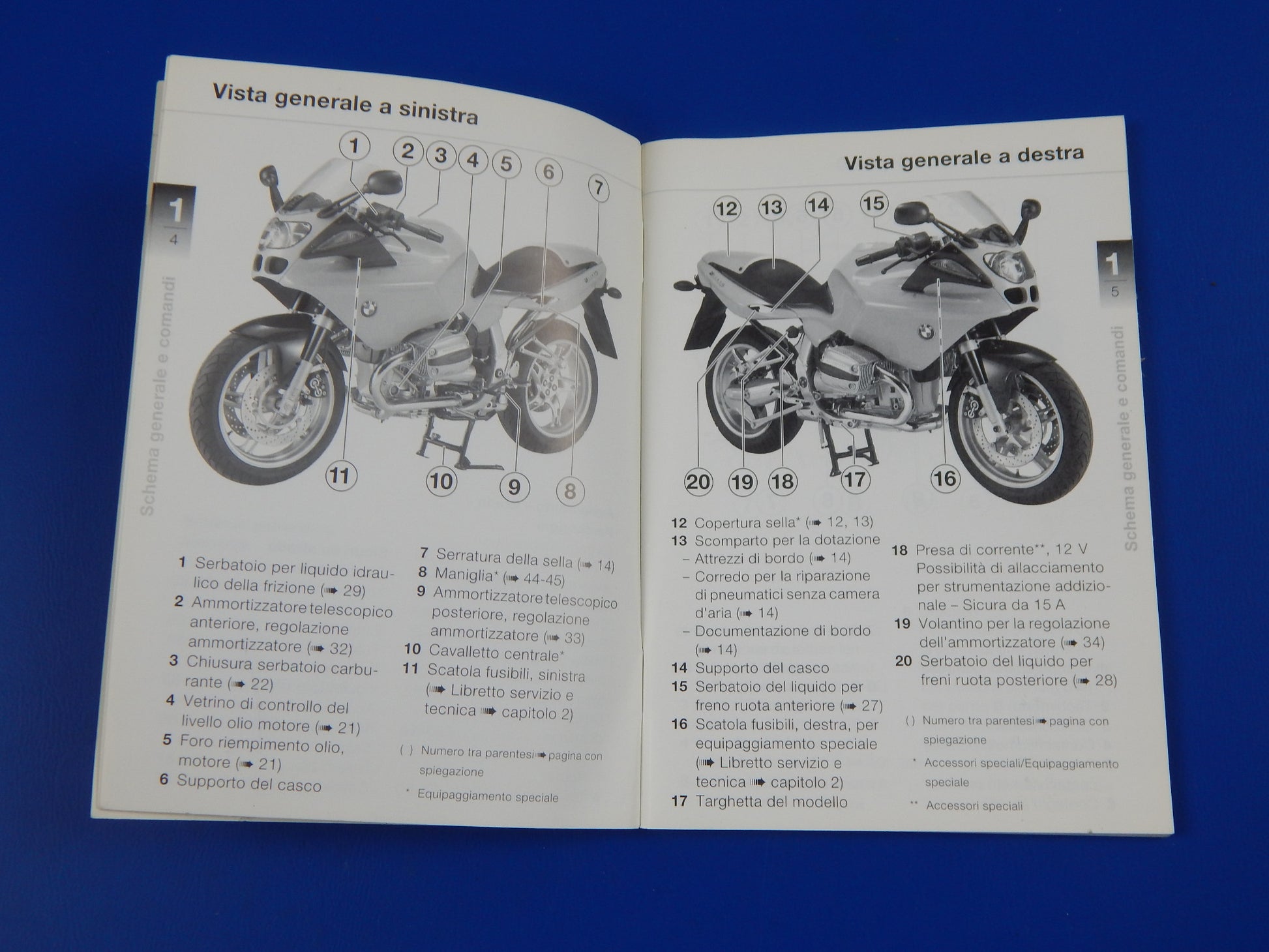 1998 BMW R-1100-S OWNER USER MAINTENANCE MANUAL BOOK ITALIAN VINTAGE - MotoRaider