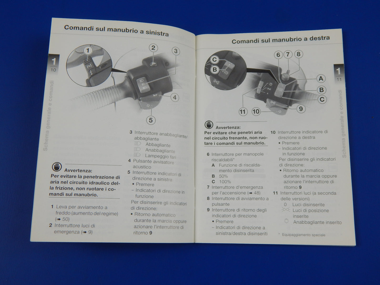 1998 BMW R-1100-S OWNER USER MAINTENANCE MANUAL BOOK ITALIAN VINTAGE - MotoRaider