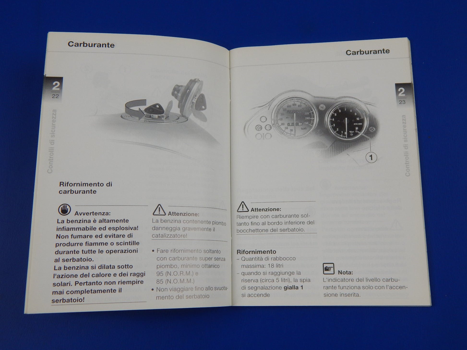 1998 BMW R-1100-S OWNER USER MAINTENANCE MANUAL BOOK ITALIAN VINTAGE - MotoRaider