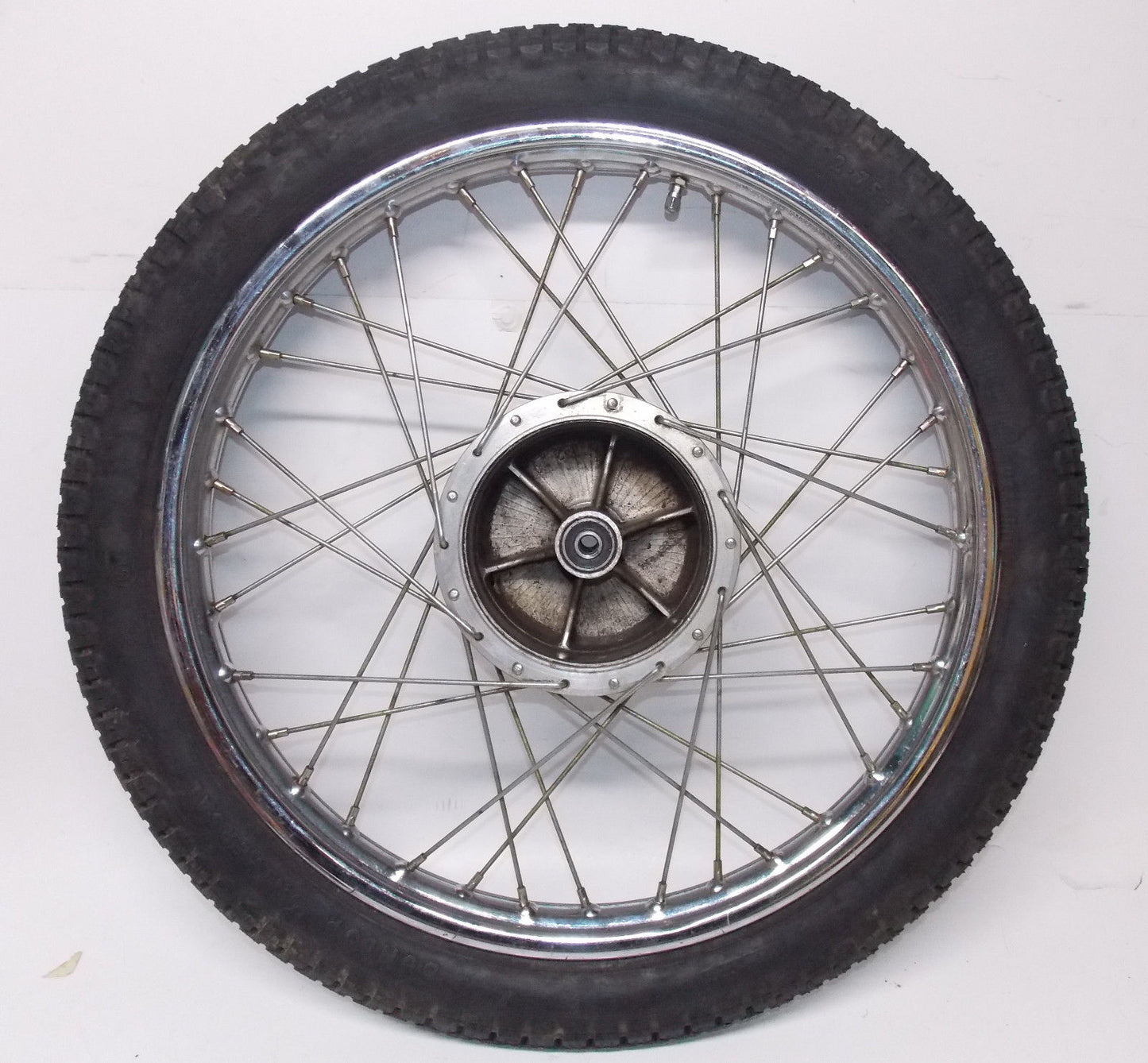 1973 Husqvarna RT360 FRONT WHEEL Husky RT WR 360 Radaelli Rim Spokes Leleu Hub - MotoRaider