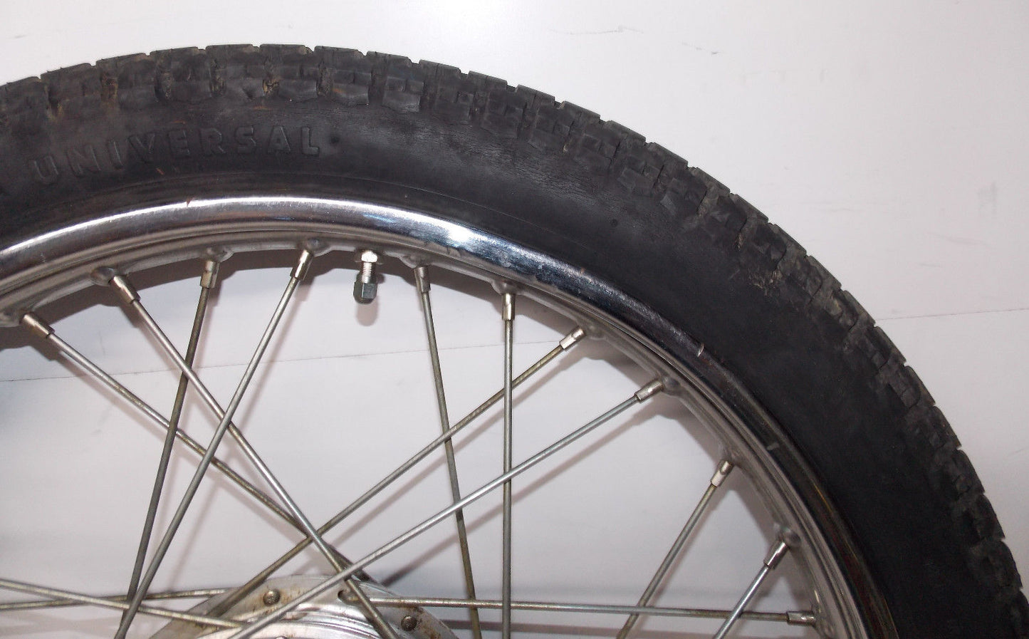 1973 Husqvarna RT360 FRONT WHEEL Husky RT WR 360 Radaelli Rim Spokes Leleu Hub - MotoRaider