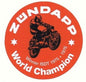 4 ZUNDAPP STICKER 1975-76 ISDT World Time Record 1983 Europameister 80ccm decal - MotoRaider