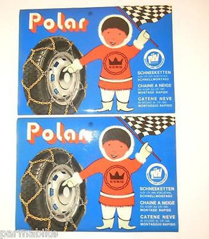 POLAR SNOW CHAIN STICKER DECAL Mercedes Porsche Jaguar Lancia Fiat Alfa Ford MG - MotoRaider