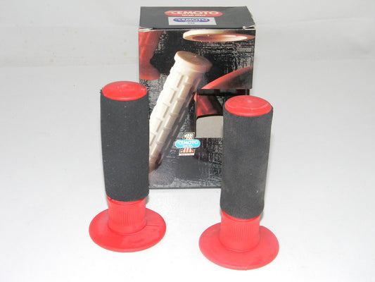 Cemoto HANDLEBAR GRIPS Scooter Moped Suzuki Yamaha Suzuki Honda Jawa Cafe Custom - MotoRaider