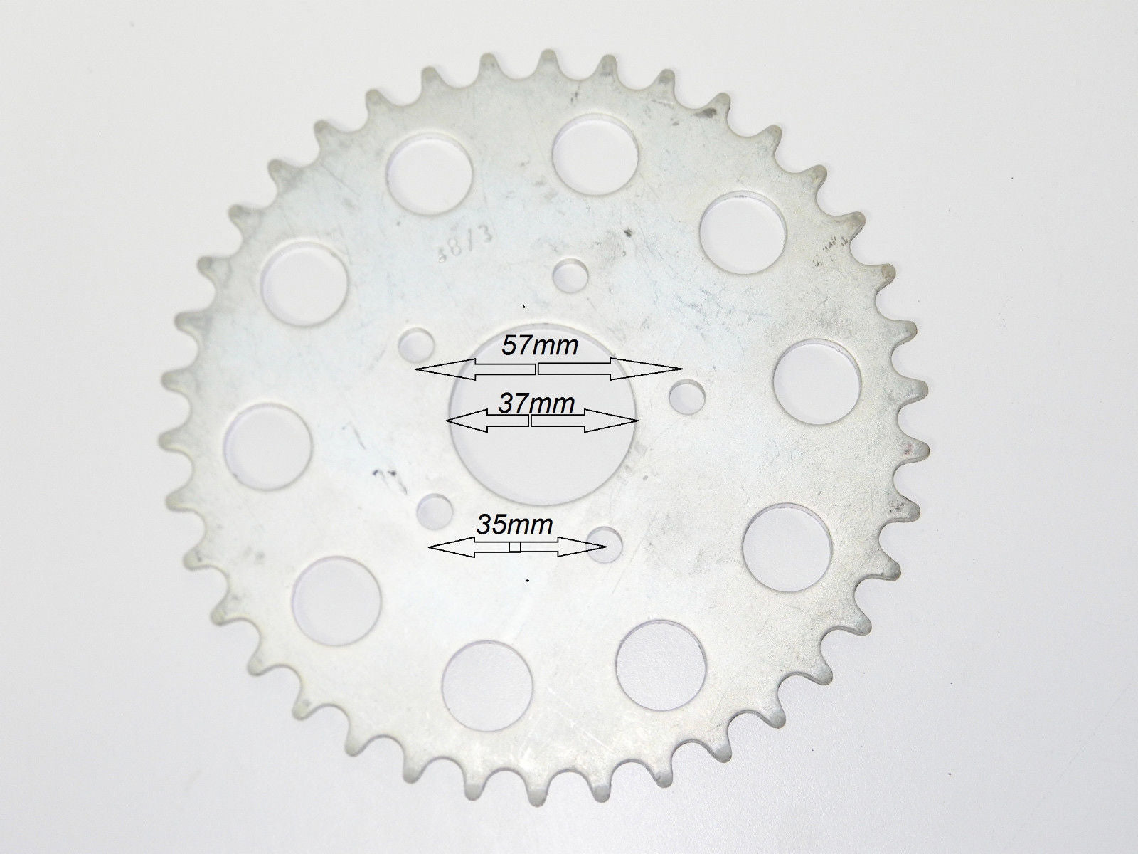 NOS 38 Teeth SPROCKET Cagiva Fantic Garelli Beta Yamaha Benelli Honda Kawasaki - MotoRaider