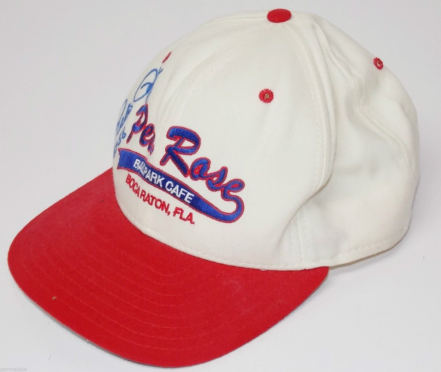 Pete Rose Ball Park Cafe Signed BASEBALL CAP Major League Hat "Charlie Hustle" - MotoRaider