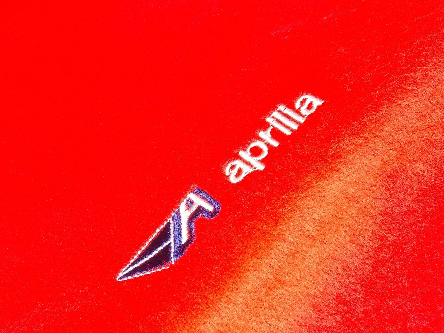 Aprilia RED SCARF with Tassles Wrap Stole Racing Embroidered Logo - MotoRaider