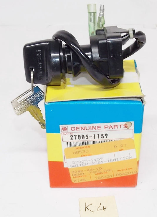 NOS KAWASKI 1991 1992 1995 1996 KLF300 KLF400 IGNITION SWITCH + KEY 27005-1159 - MotoRaider