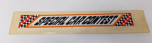 1980'S DECALS STICKERS MARKS "SPECIAL CAR CONTEST" 50x390 mm - MotoRaider